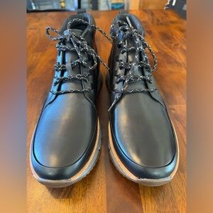 Cole Haan Grand.OS Chukka Boots Men's Size 11 M Black Leather C31412 NWOB